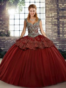 Fantastic Tulle Sleeveless Floor Length Quinceanera Dresses and Beading and Appliques
