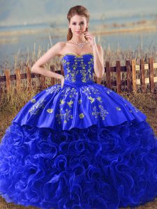 Organza Sleeveless 15 Quinceanera Dress Brush Train and Embroidery and Ruffles