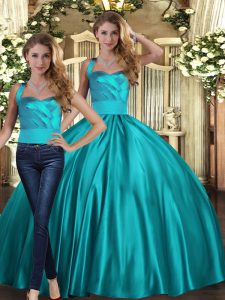 Traditional Halter Top Sleeveless Satin Ball Gown Prom Dress Ruching Lace Up