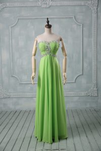 Fitting High Low Empire Sleeveless Prom Dresses Zipper