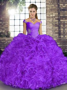Best Selling Lavender 15 Quinceanera Dress Military Ball and Sweet 16 and Quinceanera with Beading and Ruffles Off The S