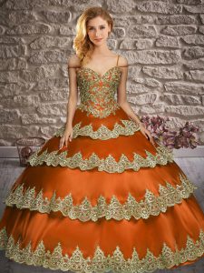 Sleeveless Appliques and Ruffled Layers Lace Up Quinceanera Gown
