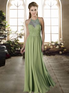 Sophisticated Lace Wedding Guest Dresses Yellow Green Criss Cross Sleeveless Floor Length