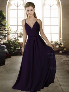 Comfortable Sleeveless Ruching Backless Court Dresses for Sweet 16