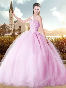 Sweetheart Sleeveless Lace Up Quinceanera Dress Lilac