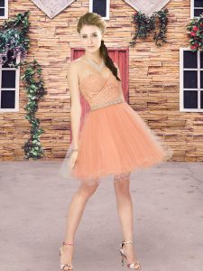Super Sweetheart Sleeveless Tulle Court Dresses for Sweet 16 Beading and Lace Zipper