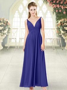 Custom Design Sleeveless Zipper Ankle Length Ruching Homecoming Dress