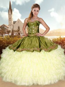 Fantastic Floor Length Ball Gowns Sleeveless Multi-color Quinceanera Dresses Lace Up