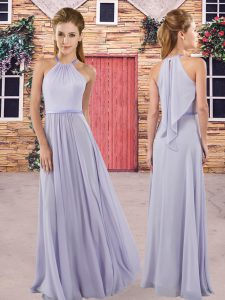 Best Selling Sleeveless Zipper Floor Length Ruching Quinceanera Dama Dress