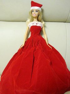 Simple Red Handmade Dress Party Clothes For