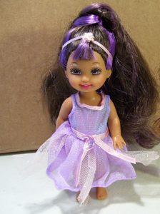 Cute Party Dress With Purple Tulle Made to Fit the Barbie Doll
