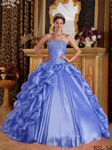 Perfect Sweetheart Taffeta Sweet 16 Dress with Embroidery and Beading