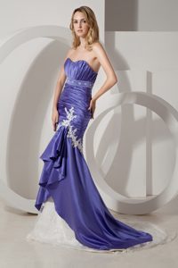Perfect Mermaid Sweetheart World Music Festival Celeb Couture in Purple