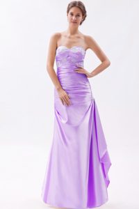 Fashionable Lavender Sweetheart Celebrity Dress for Prom with Appliques