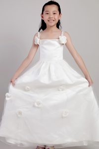 Ankle-length Attractive Summer Dress for Flower Girls with Flowers under 150