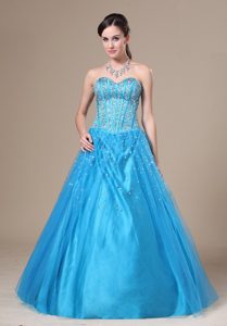 Beading Decorated Sweetheart Prom Evening Dress for Ladies on Promotion