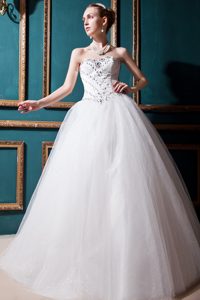 2014 Best Ball Gown Sweetheart Tulle Beaded Dresses for Wedding on Promotion