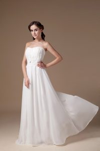 2013 Modern Zipper-up Appliqued Tulle Wedding Bridal Gown in Floor-length