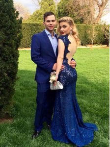 Mermaid Navy Blue Cap Sleeves Lace Backless Evening Dress for Prom and Party