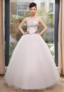 Sweetheart Long Wedding Party Dresses with Rhinestones in Low Price