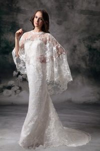 Simple Column Sweetheart Wedding Dresses with in Lace and Satin