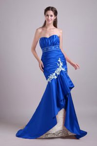 Fave Mermaid Sweetheart Evening Dresses with in Royal Blue