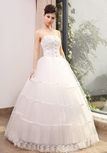 Taffeta and Organza Beach Wedding Dresses with Beading and Lace