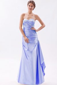 2013 Classical Lilac Beaded Long College Graduation Dresses with Appliques