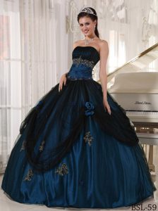 Strapless Quince Dress with Ruffles and Beading on Sale