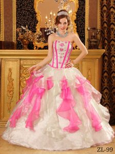 Sweetheart Muti-Color Low Price Organza Quince Dresses with Beading
