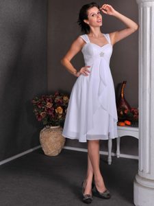 Recommended Straps Knee-length Short Wedding Reception Dress