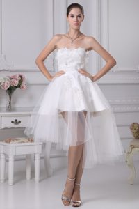 Delish Sweetheart Wedding Gown with Appliques in Satin and Tulle