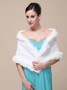 Gorgeous Faux Fur Special Occasion / Wedding Shawl On Sale