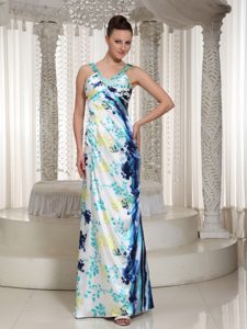 Beautiful Colorful Beaded Long V-neck Column Maxi Dress for Girls on Promotion