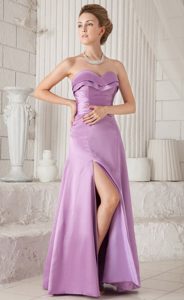 Custom Made Lavender Sweetheart Long Prom Dresses for Summer