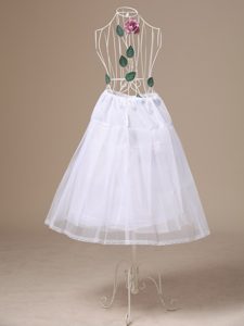 White Tulle Tea-length Unique Wedding Petticoat