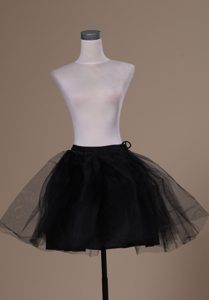 Lovely Mini-length Black Organza Petticoat