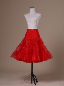 Hot Selling Red Organza Mini-length Petticoat