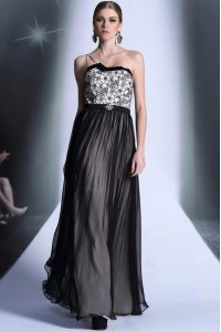 Affordable Sleeveless Side Zipper Floor Length Appliques Dress for Prom