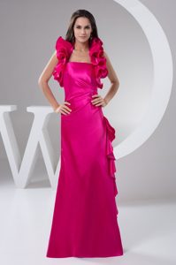 Outstanding Hot Pink Halter Top Mother of the Bride Dress on Wholesale Price