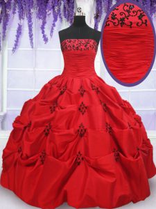 Sleeveless Lace Up Floor Length Appliques and Pick Ups Quinceanera Gowns