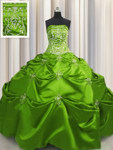 Floor Length Lace Up Quinceanera Gowns for Military Ball and Quinceanera with Beading and Appliques and Embroidery
