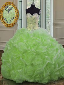 Trendy Lace Up Quinceanera Dresses for Military Ball and Sweet 16 and Quinceanera with Beading Sweep Train