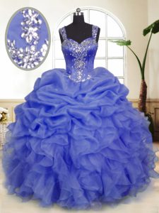 Trendy Lavender Quinceanera Dresses Military Ball and Sweet 16 and Quinceanera and For with Beading and Ruffles and Pick