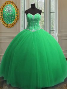 Shining Sweet 16 Dresses Military Ball and Sweet 16 and Quinceanera and For with Beading and Sequins Sweetheart Sleevele