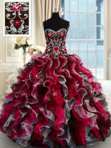 Sleeveless Beading and Appliques Lace Up Quinceanera Dresses