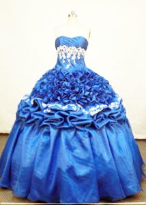Luxurious Ball Gown Taffeta and Organza Quinceanera Dresses with Embroidery