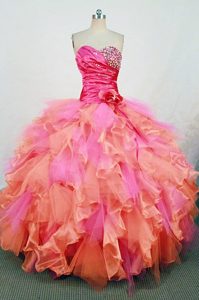 Attractive Sweetheart Quinceanera Dresses with Beading and Ruffled Layers