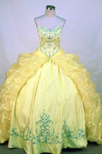 Fashionable Ball gown Sweetheart Quinceanera Real Sample Dress with Pick Ups
