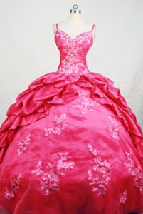 Affordable Ball Gown Hot Pink Quinceanera Dress with Beading and Appliques